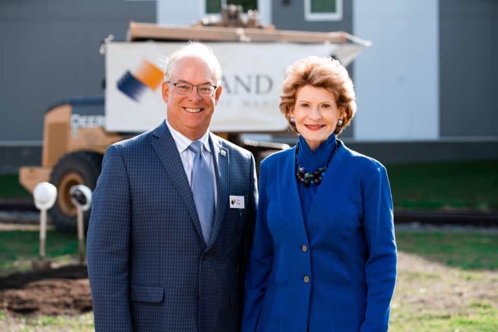 U.S. Senator Debbie Stabenow and Tom Ross